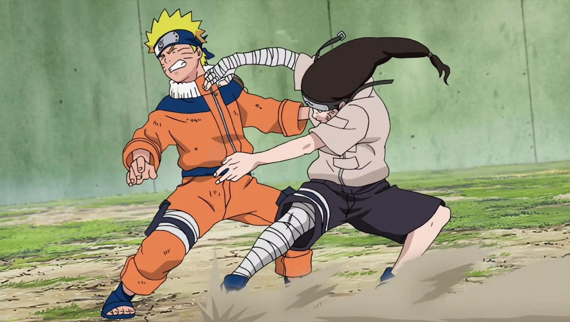 Naruto vs Neji is a classic yet one of the most overrated Naruto fights (image via Pierrot)