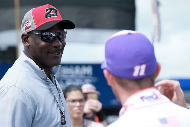 Michael Jordan's Talladega celebrations have Denny Hamlin claiming 23XI ...