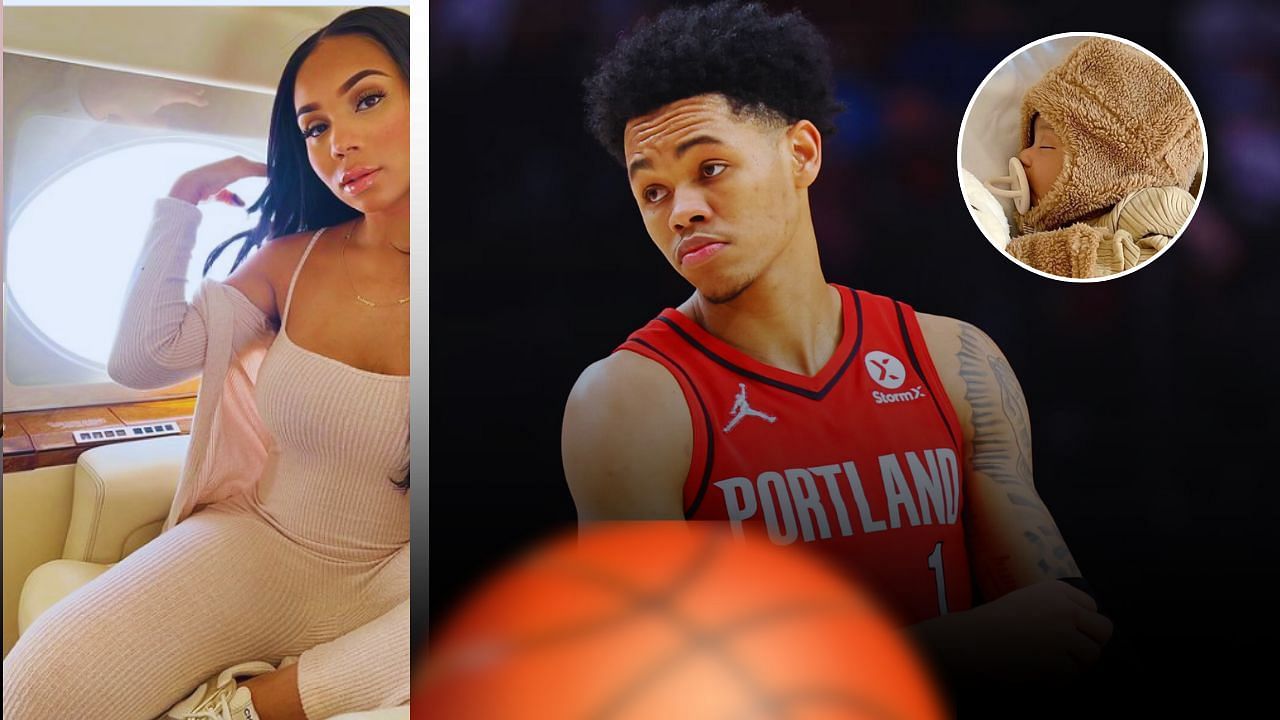 In Pictures: Anfernee Simons&rsquo; baby mama Aaleeyah Petty shares lovable pics of NBA star and their first born 