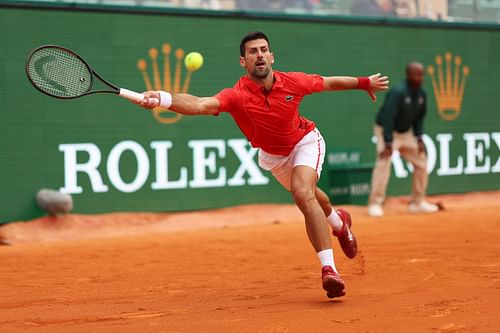 Novak Djokovic at the 2024 Monte-Carlo Masters.