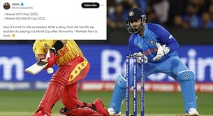 "What a story, from the horrific car accident to playing in a World Cup" - Fans react as Rishabh Pant returns to India squad for 2024 T20 World Cup