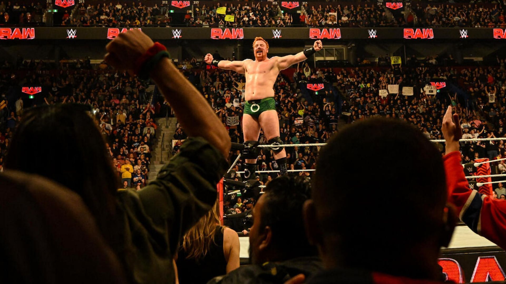 Sheamus after a win over Ivar on RAW!