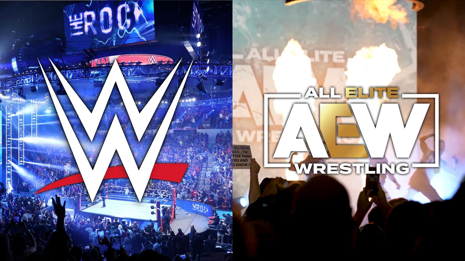 WWE and AEW are battling for free agents (image credits: WWE.com; All Elite Wrestling on YouTube)