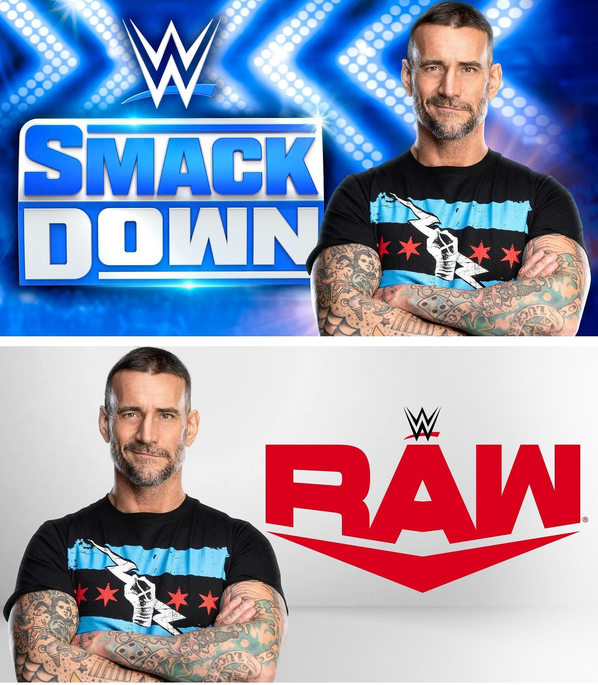 CM Punk featured on RAW and SmackDown graphics for the WWE Draft