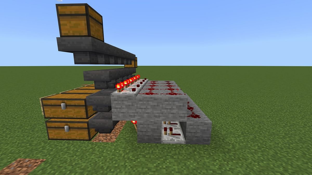 how to make a item sorter in minecraft bedrock