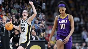 “You are missing an instant classic!”- Former NFL star Dez Bryant gets hyped up as Angel Reese and Caitlin Clark battle in thrilling LSU vs. Iowa game