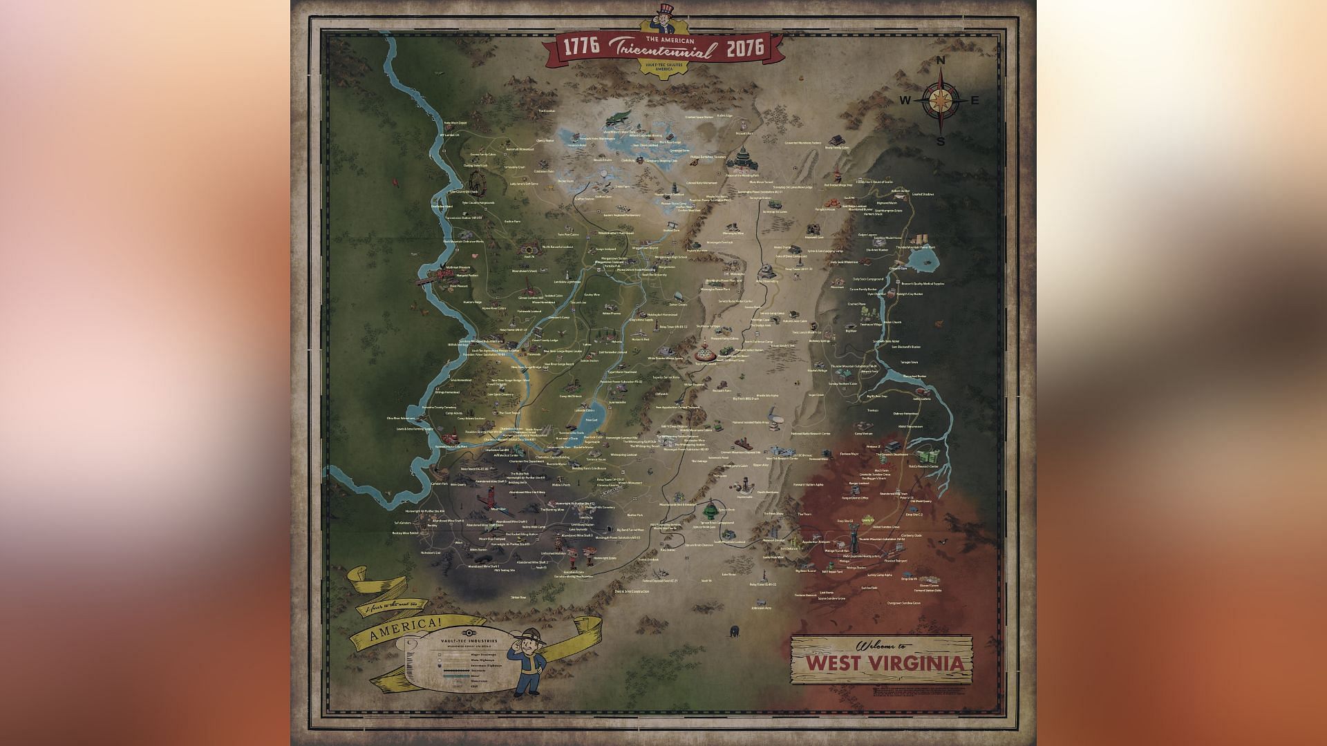 Getting familiar to the map is important for playing the game solo (Image via Bethesda Game Studios)