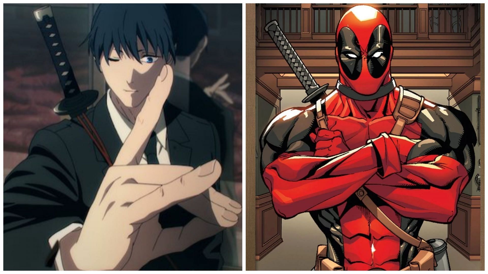 Chainsaw man reference in Deadpool comic (Image via MAPPA Studio and Marvel Comic)