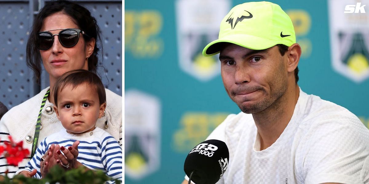 Rafa Jr. with Maria Francisca Perello (L); Rafael Nadal