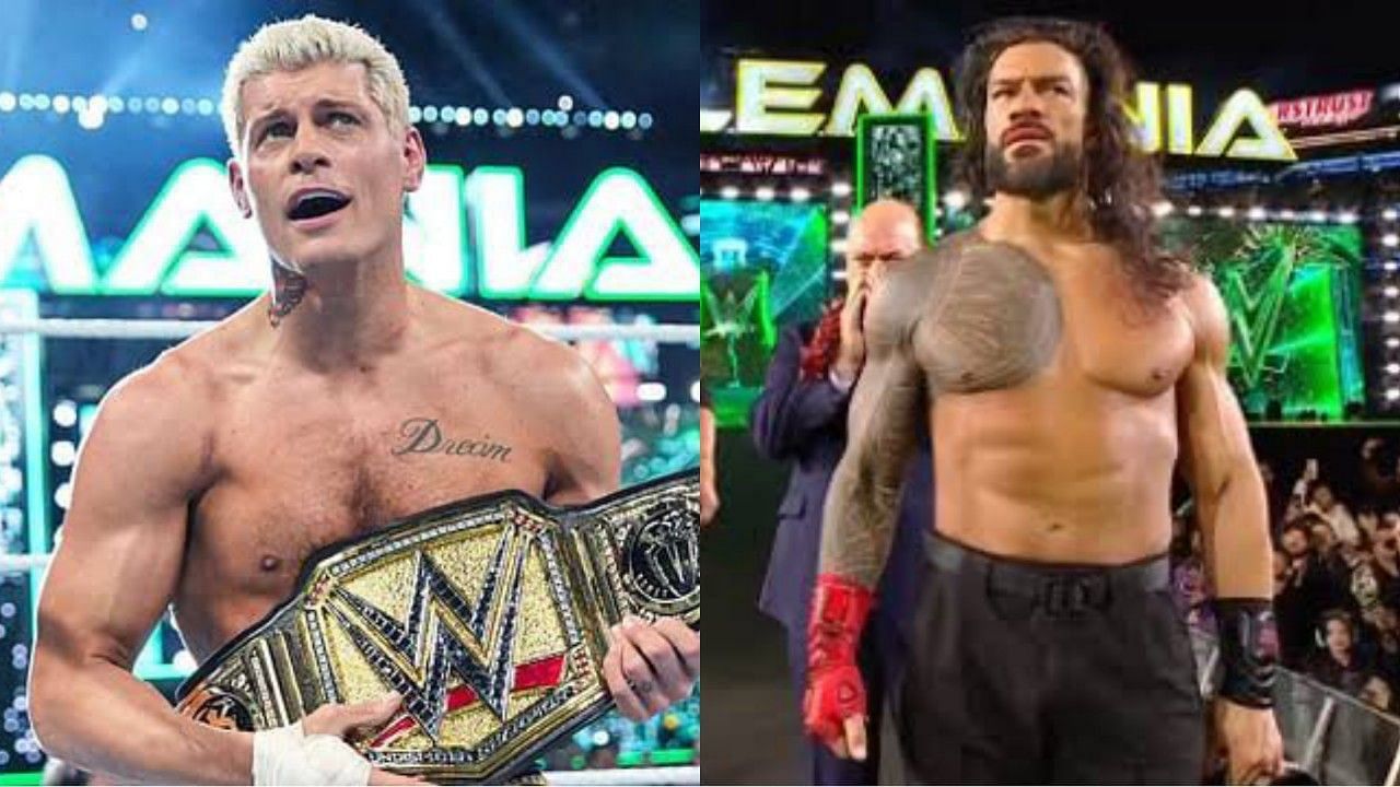 अनडिस्प्यूटेड WWE चैंपियन कोडी रोड्स, पॉल हेमन और रोमन रेंस 