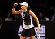 Iga Swiatek at the 2023 Porsche Tennis Grand Prix Stuttgart