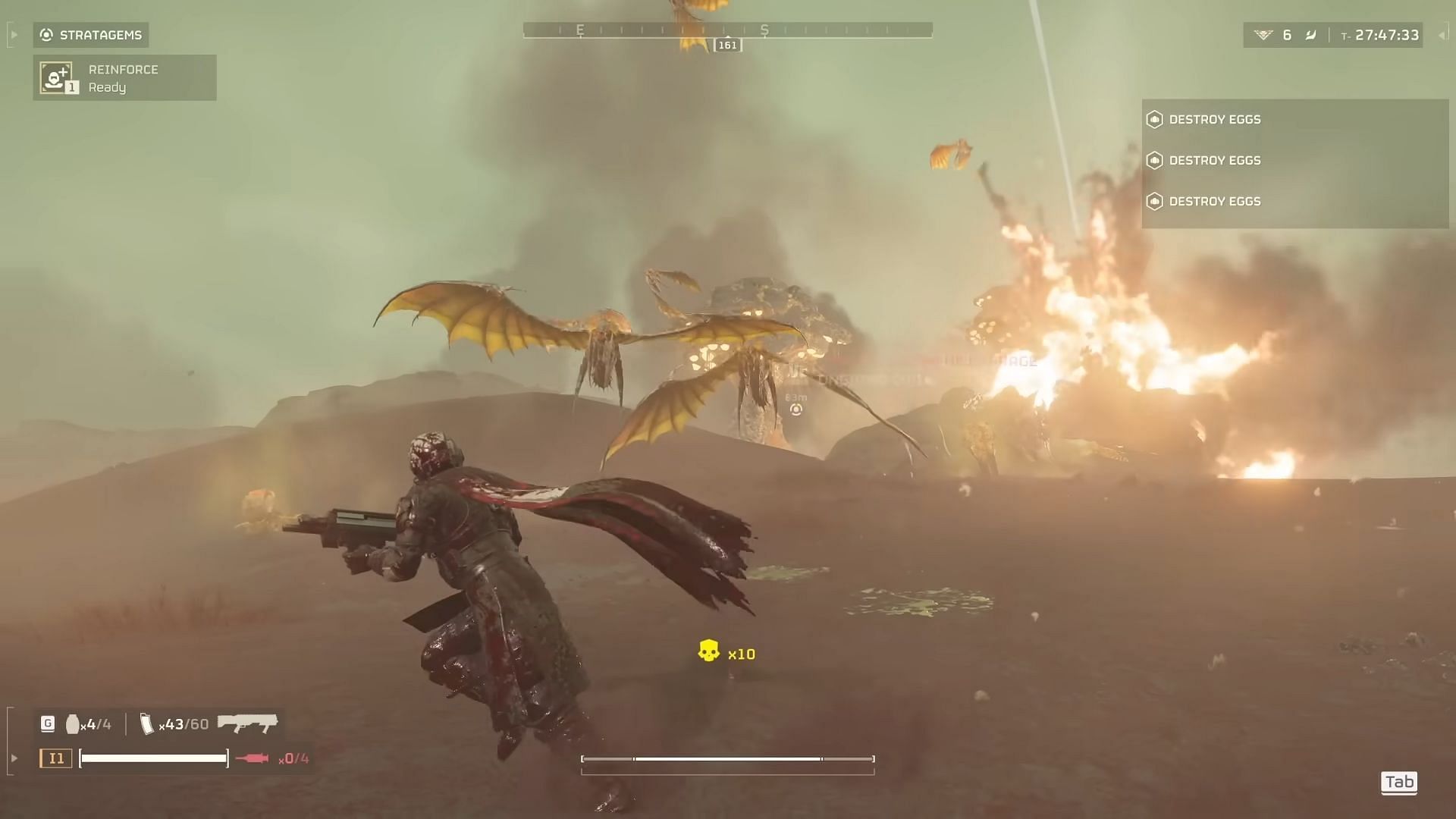 Shriekers in Helldivers 2 can be tough to deal with (Image via Arrowhead Game Studios || YouTube/Ape Knight Gaming)