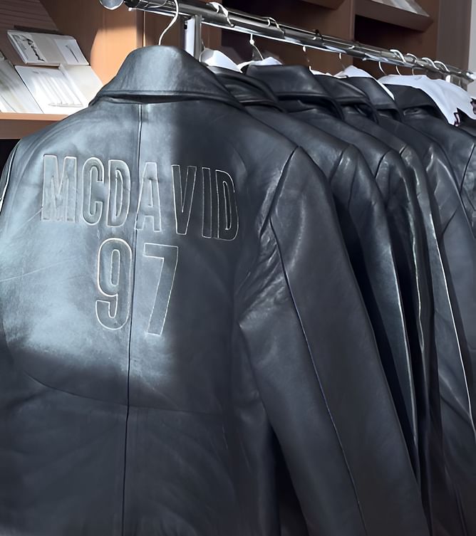 "Giving don't tell PETA that this is real leather (vibes)" - Lexi Brown reviews Edmonton Oilers jacket donned by Connor McDavid's fiancee Lauren Kyle