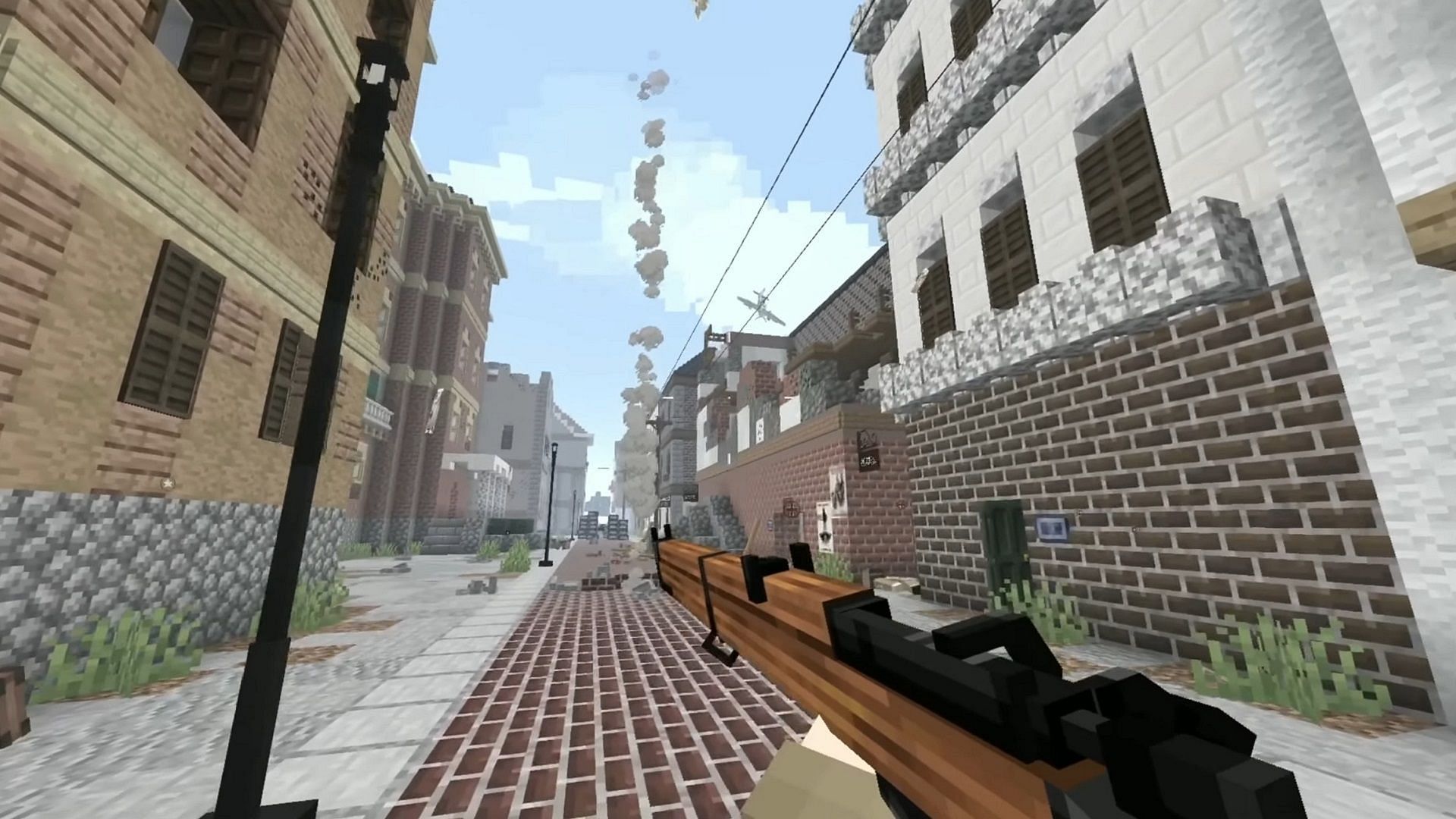 BlockFront turns Minecraft into a real-deal first-person shooter (Image via Aj Cyrill Dy/YouTube)
