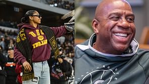 IN PHOTOS: USC star JuJu Watkins makes an appearance at Magic Johnson's LAFC as 'Honorary Falconer'