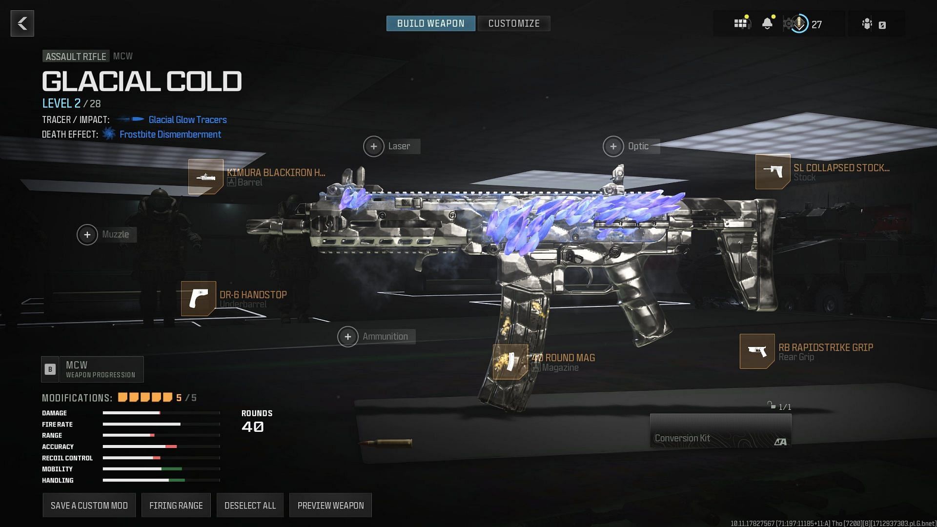 Best MCW conversion kit loadout (Image via Activision and x.com/@YtBrazyy_)