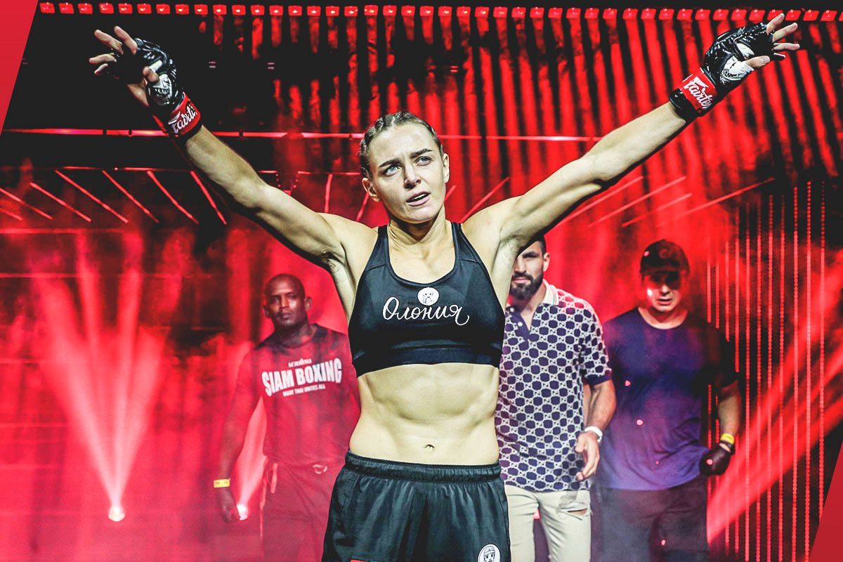 ONE strawweight Muay Thai world title challenger Natailia Diachkova