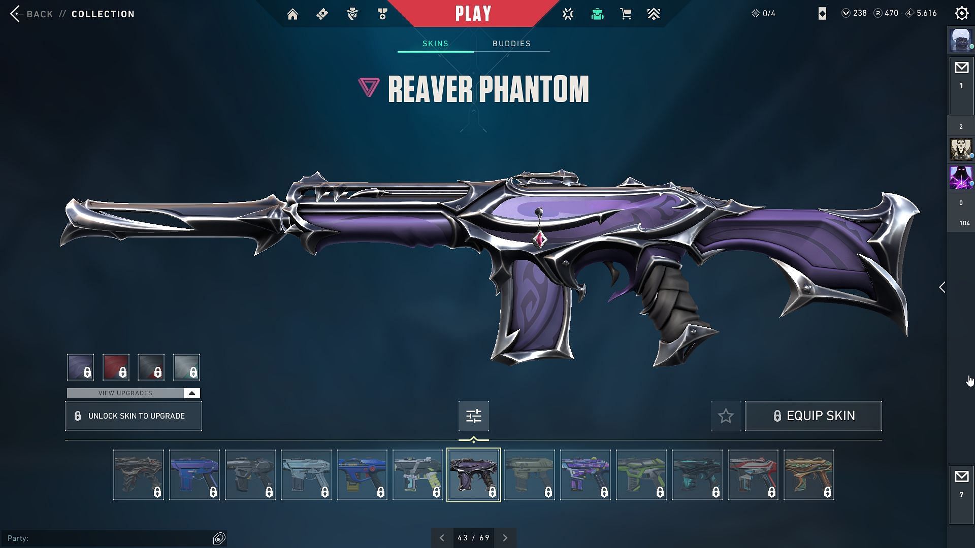 Reaver Phantom, a fan favorite skin line in the game (Image via Riot Games)