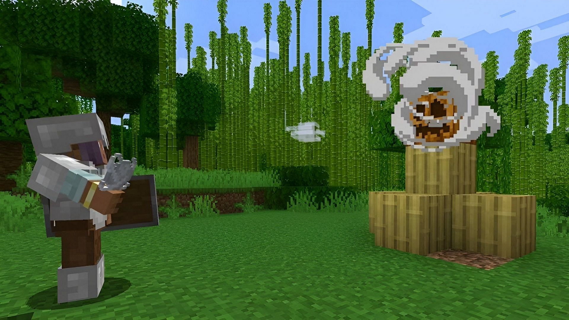 Wind charges present tons of fun applications. (Image via Mojang)