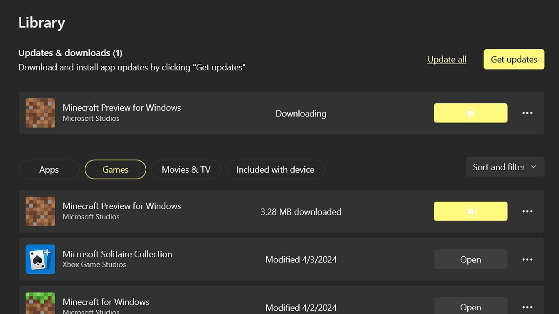 Downloading or updating to Preview 1.21.0.22 on Windows requires different approaches (Image via Microsoft)