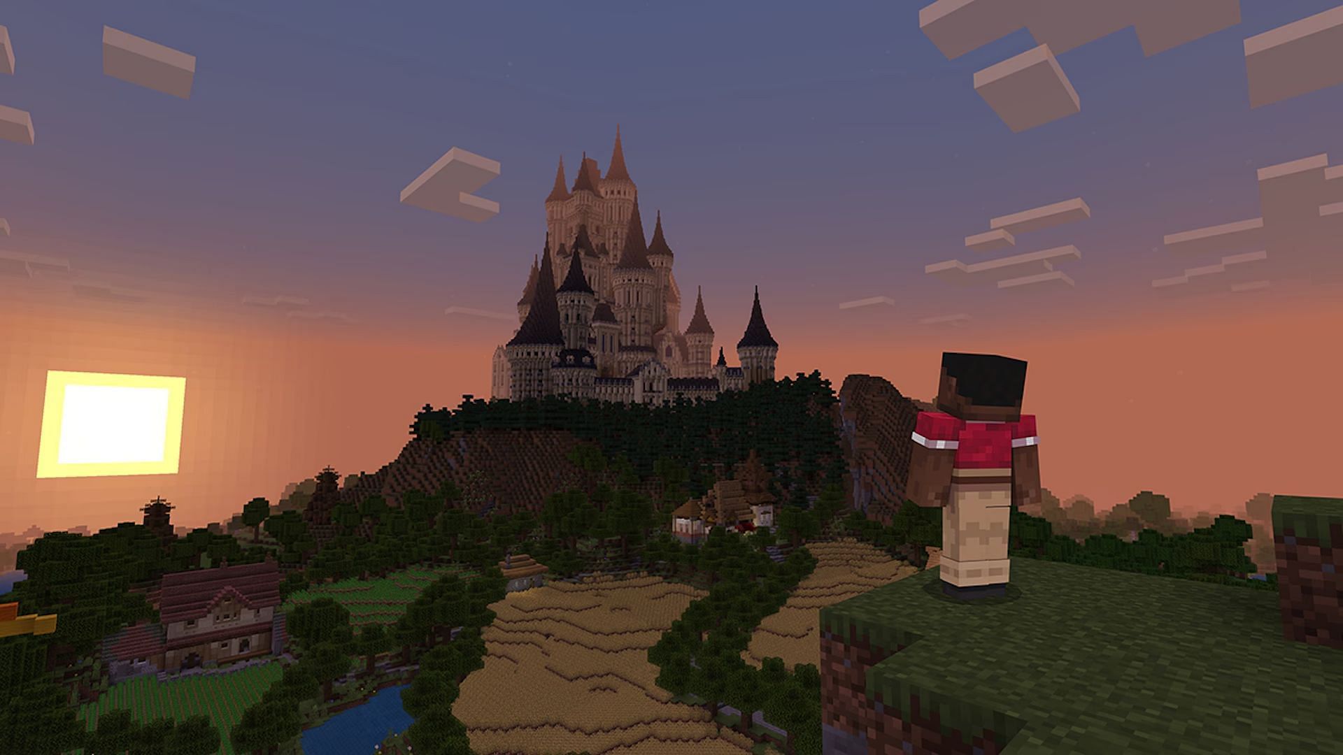 Getting to see amazing builds built by friends is one of the best parts of multiplayer Minecraft (Image via Mojang)