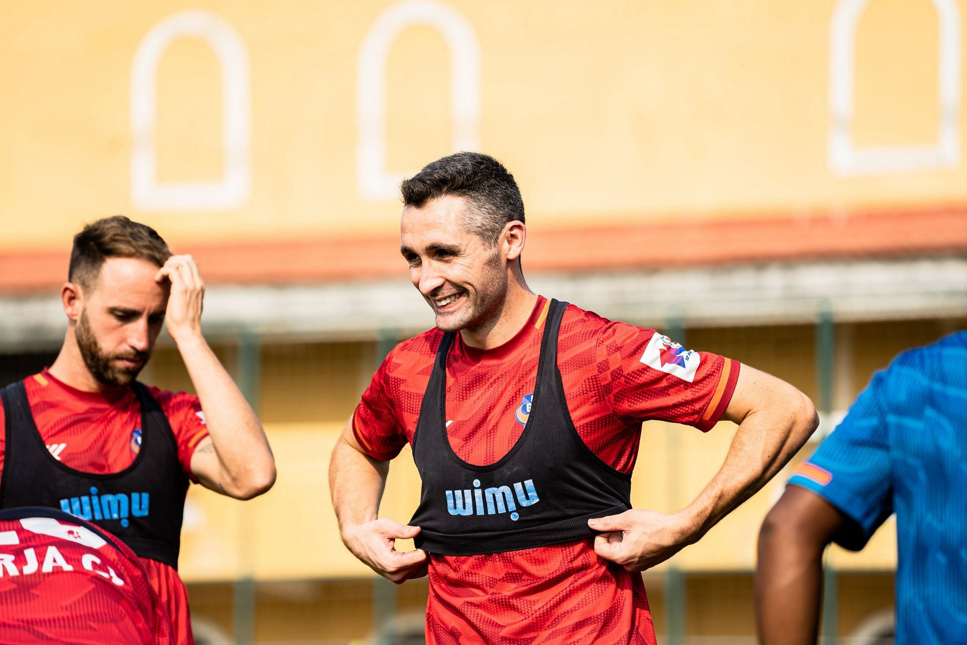 Carl McHugh in training with FC Goa. [FCG Media]