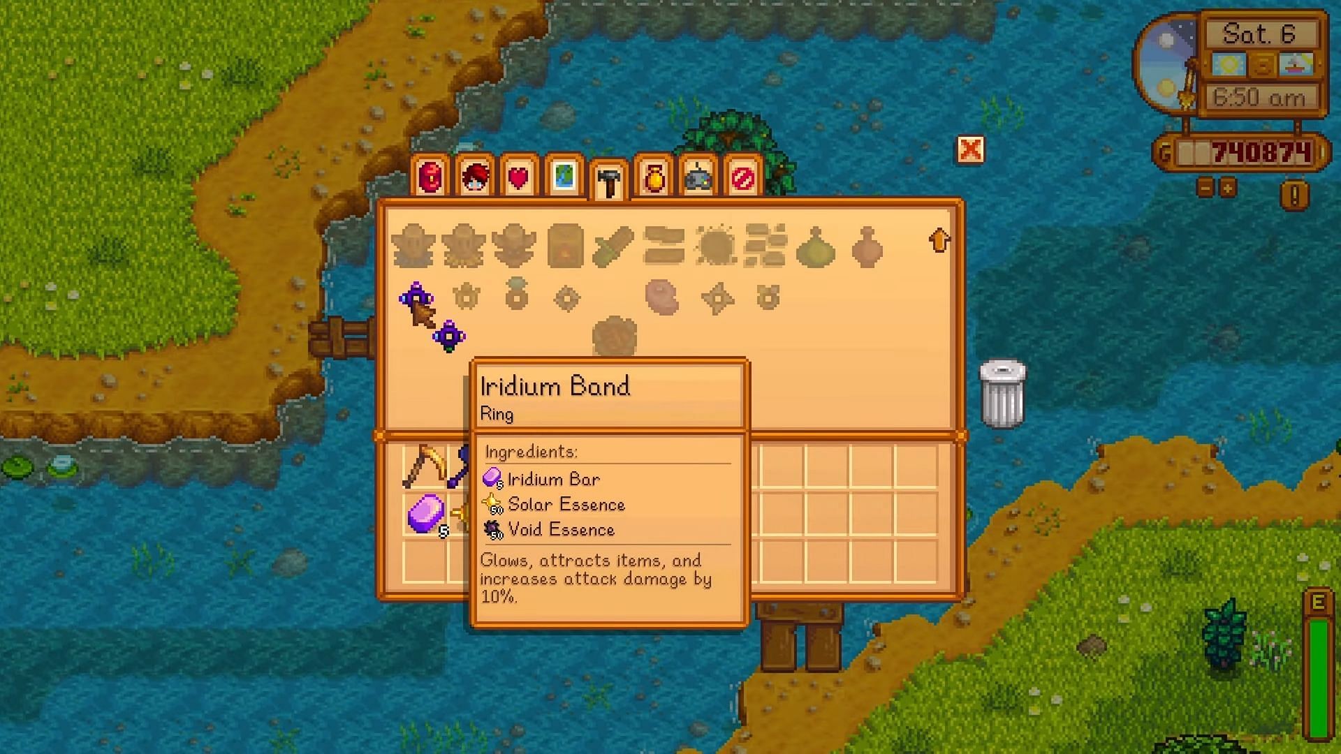 The Iridium Bands are great for collecting resources (Image via ConcernedApe II MGaud/ Youtube)