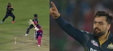 [Watch] Jos Buttler falls cheaply to his nemesis Rashid Khan in RR-GT IPL 2024 clash