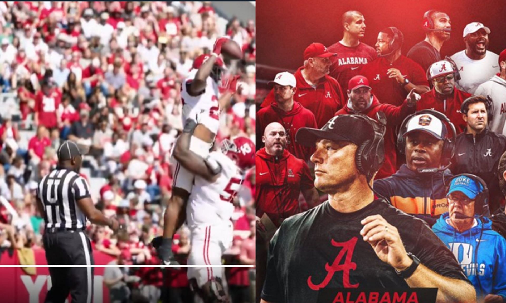 Alabama Head Coach Kalen DeBoer expresses appreciation towards fans after their inaugural A-Day game.