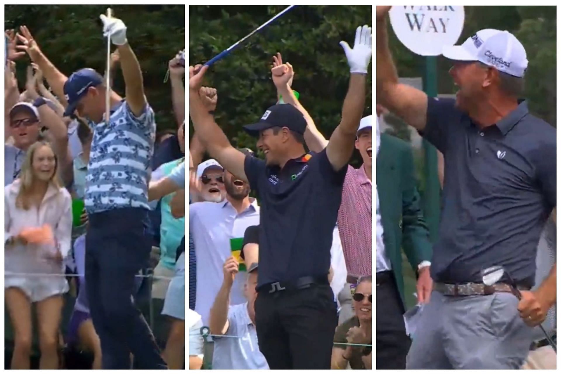 Gary Woodland, Viktor Hovland and Lucas Glover were among the golfers who made an ace during the par-3 contest at Augusta