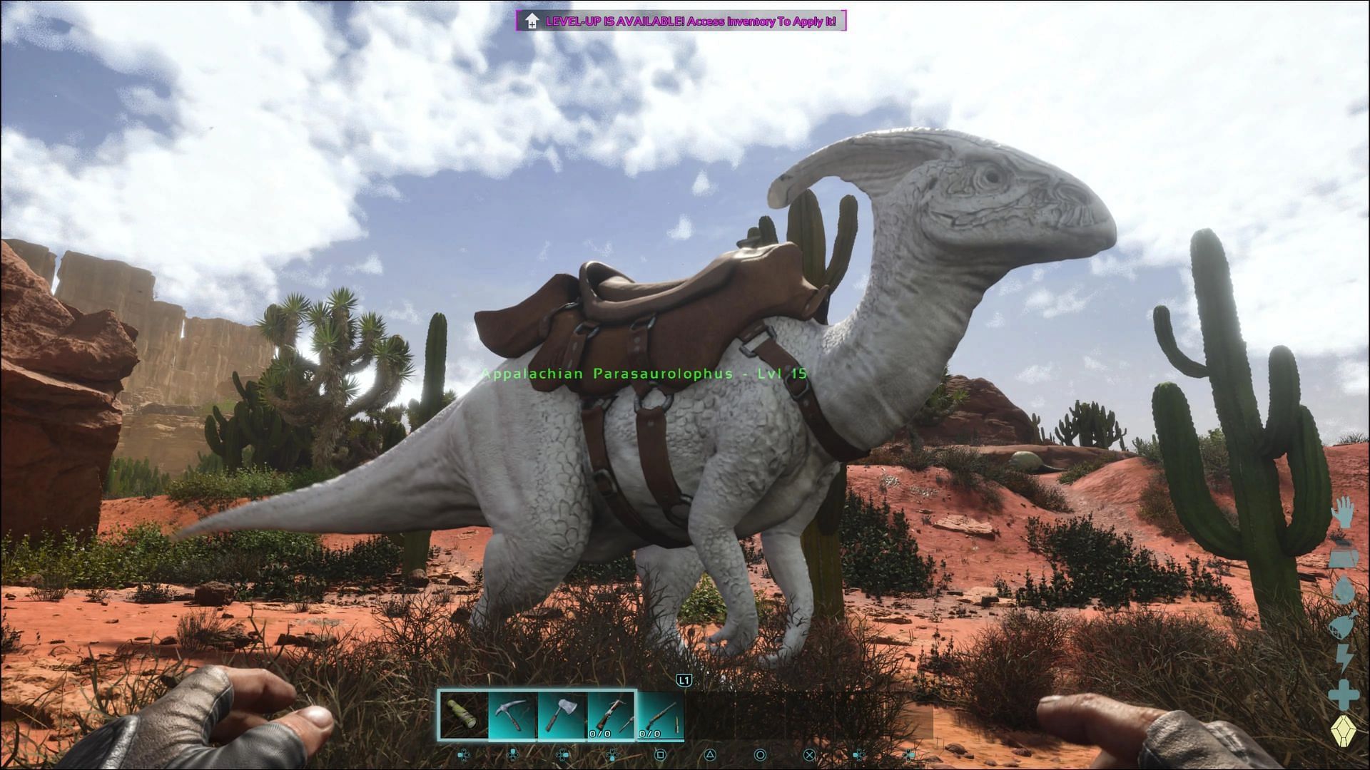 Players can look for Phoenix using a Parasaur (Image via Studio Wildcard)