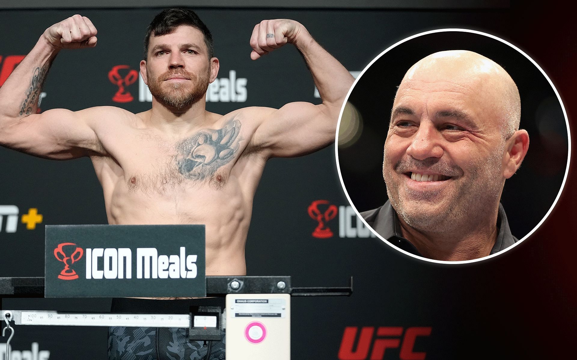 Jim Miller (left) was showered with plaudits by MMA personality and UFC commentator Joe Rogan for intentionally missing weight heading into a historic UFC event [Images courtesy: Getty Images]