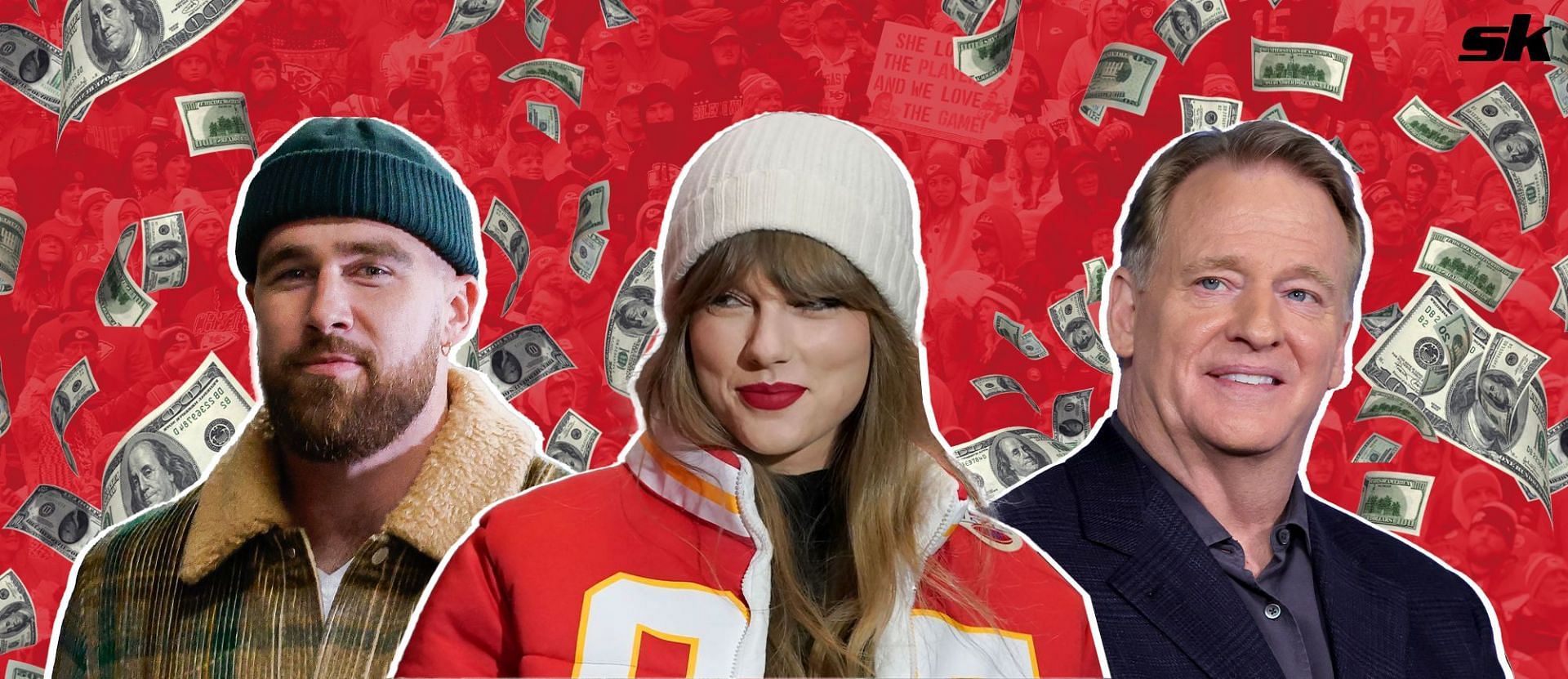 Roger Goodell highlights Taylor Swift&rsquo;s reported $331,500,000 impact on NFL since Travis Kelce relationship came to fore