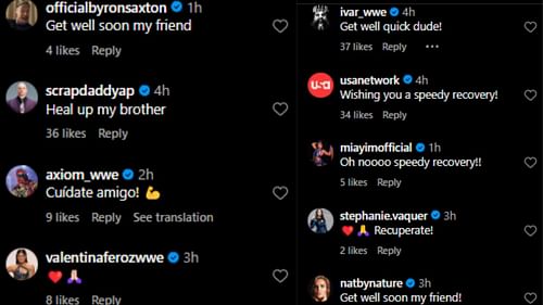 Multiple stars have shared their well wishes with him