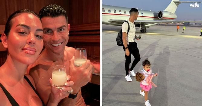 Cristiano Ronaldo shares adorable pictures on holiday with Georgina Rodriguez and kids, calls it “happiness”