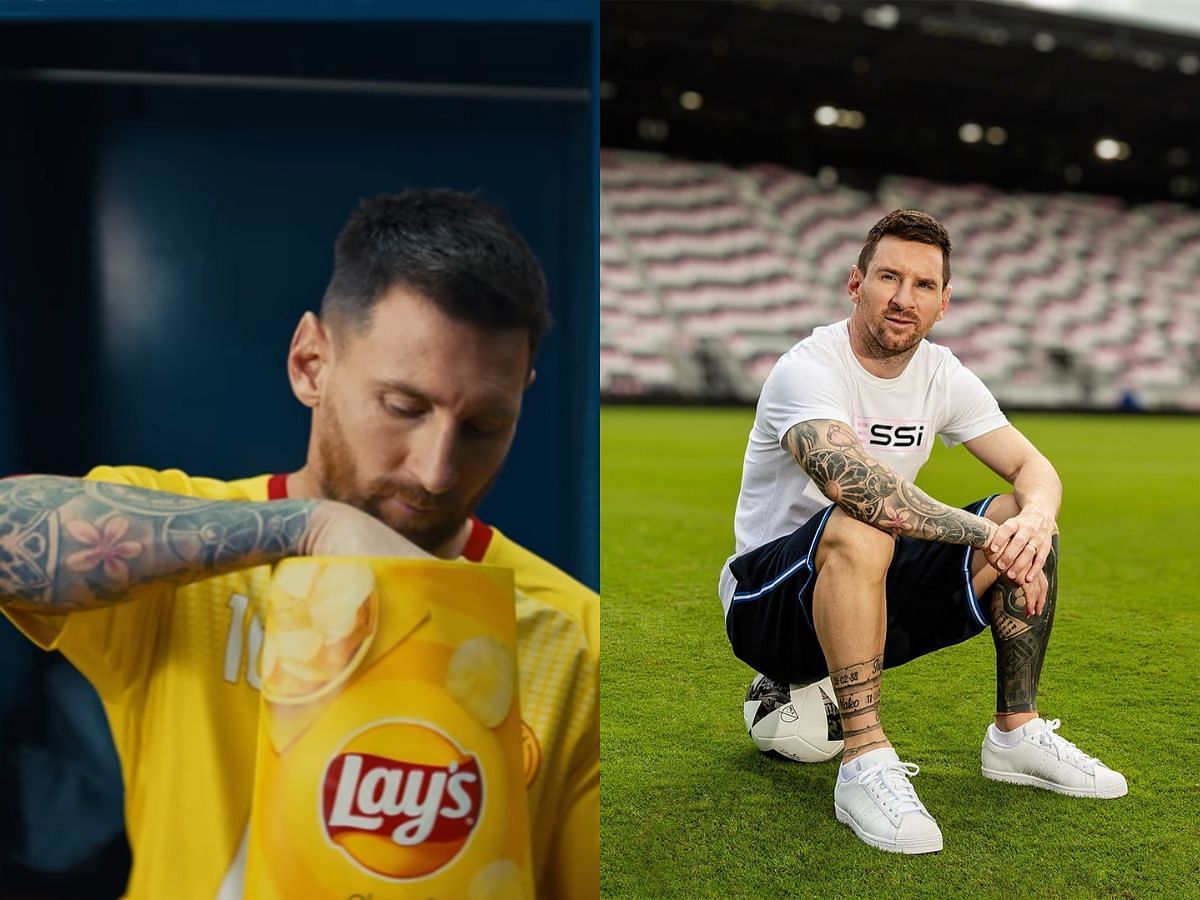 Fans excited as Lionel Messi collaborates with Lays to launch a brand new campaign (Image via Instagram/@lays and @lionelmessi)