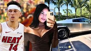 "New Toy": Tyler Herro's girlfriend Katya Elise Henry adds $99,990 Tesla Cybertruck to her car collection