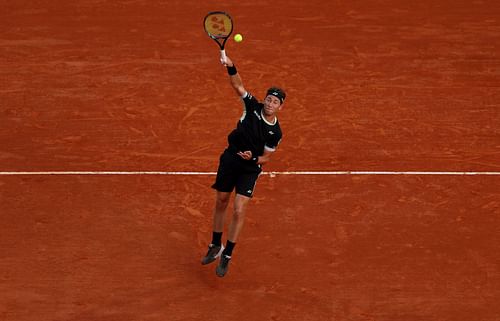 Casper Ruud in action at the Monte-Carlo Masters