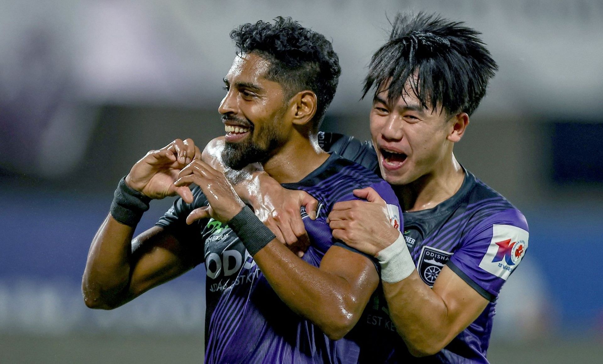 Roy Krishna celebrates after scoring against Mohun Bagan (Source - ISL Media)