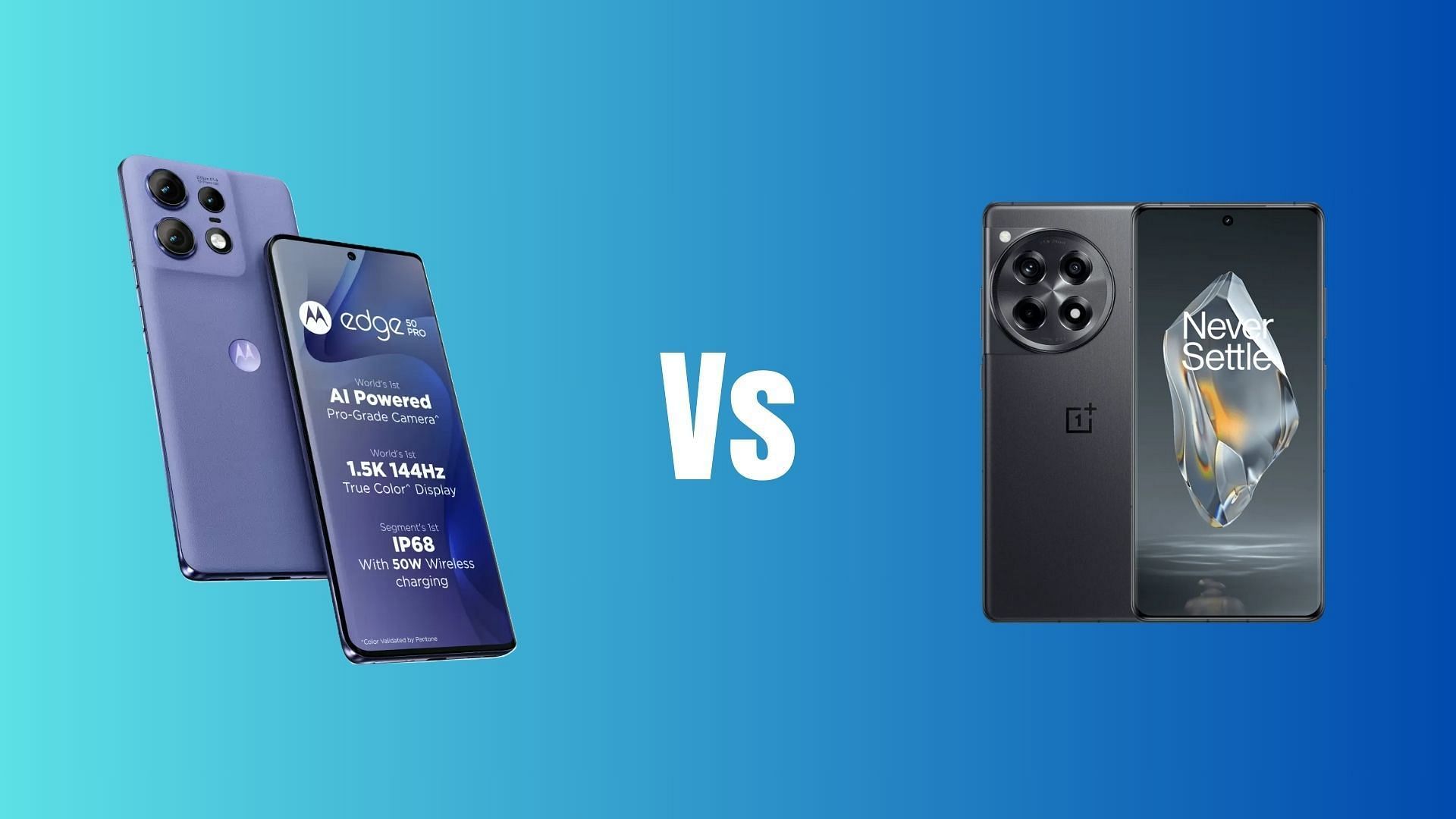 Motorola Edge 50 Pro vs OnePlus 12R: Which phone deserves your attention? (Image via Motorola and OnePlus)