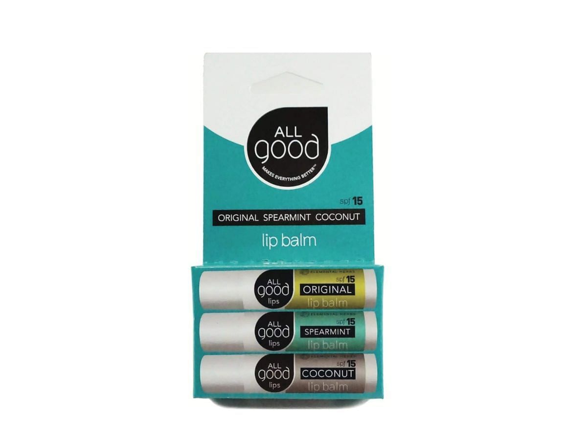 All Good SPF 15 Lip Balms (Image via Amazon)