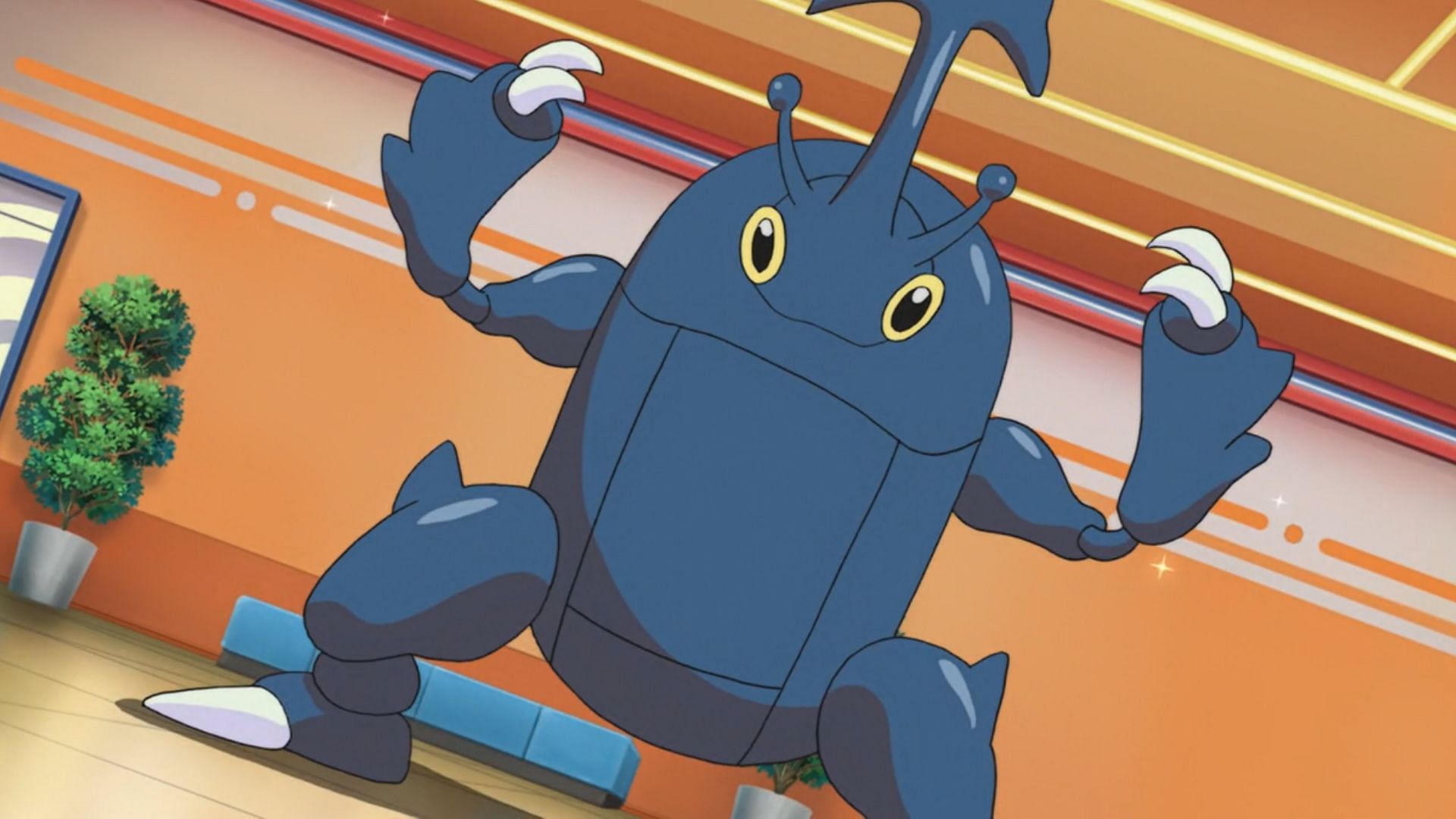 Heracross in the anime (Image via TPC)