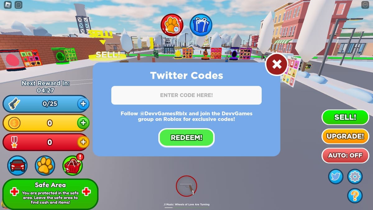 Gun Simulator Codes