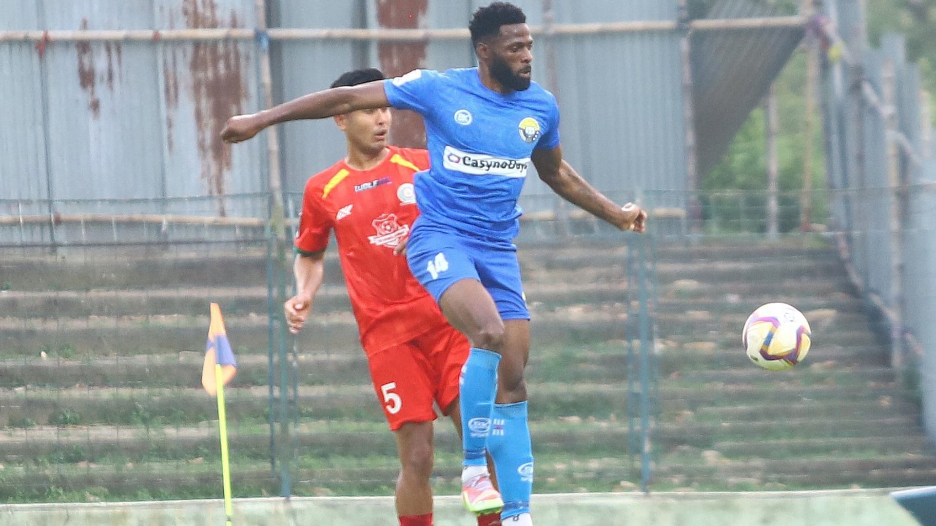 Real Kashmir player in action