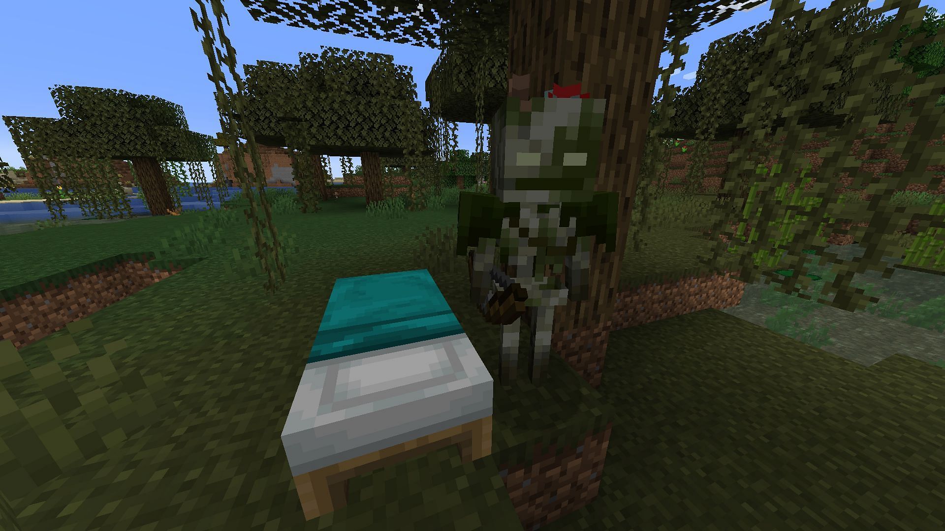 Swamps will be getting more dangerous in the 1.21 update. (Image via Mojang)