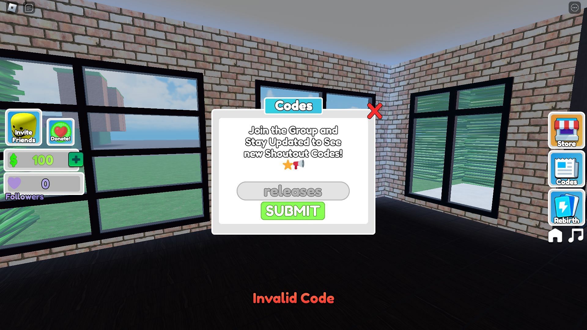 Troubleshooting codes for Prove Mom Wrong By Being A Famous Streamer (Image via Roblox)
