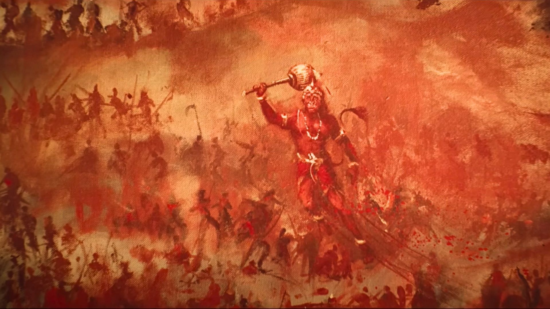 A representation of Lord Hanuman in the movie (Image via Universal Pictures)