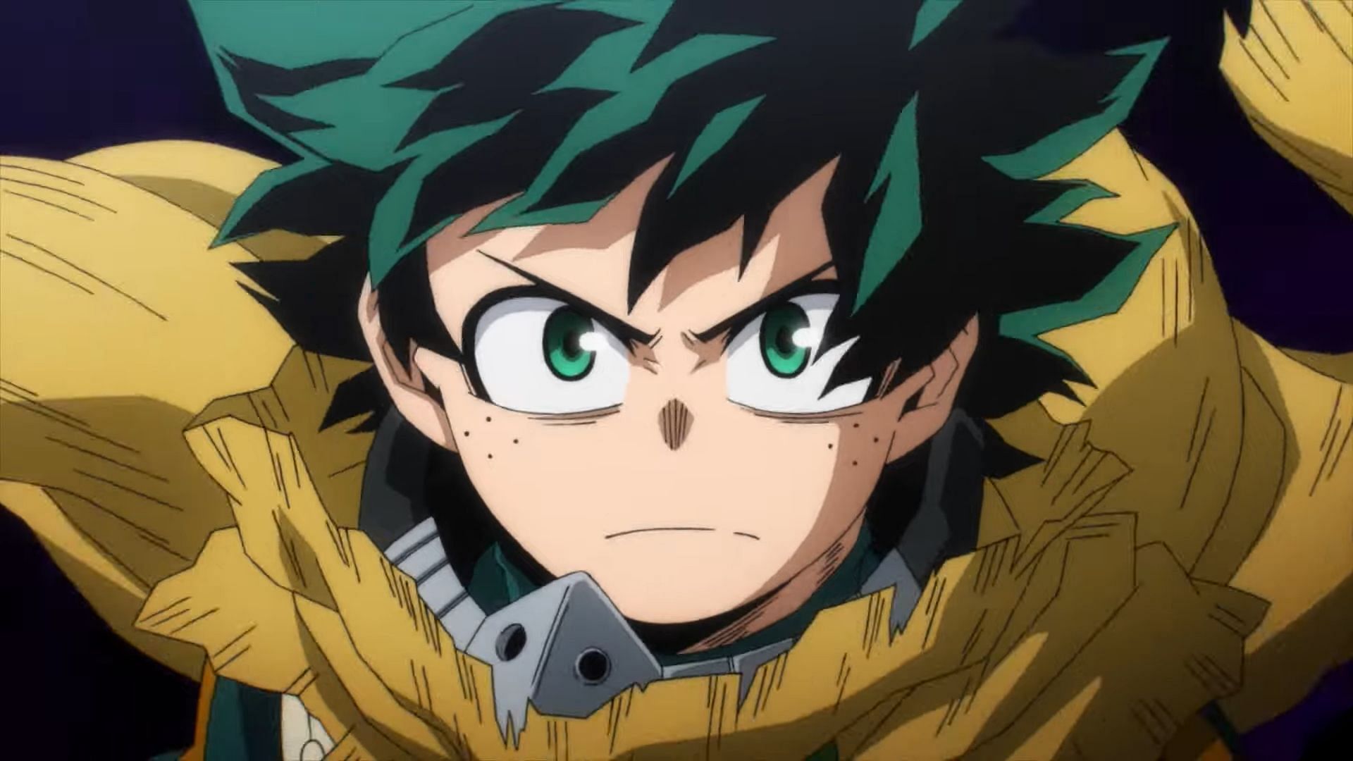 Deku as seen in the My Hero Academia anime (Image via BONES)