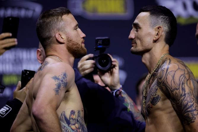 "He has a vibranium leg" - Max Holloway praises Justin Gaethje's kicking power using hilarious 'Black Panther' reference