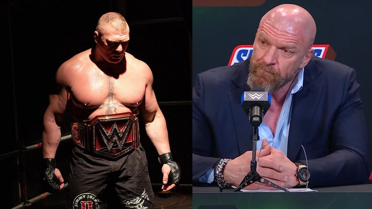 Brock Lesnar and Triple H (via WWE